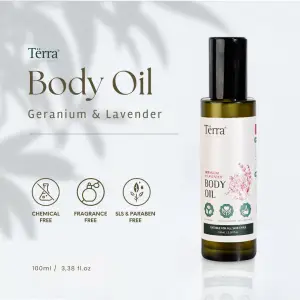 Terra Body Oil Geranium & Lavender