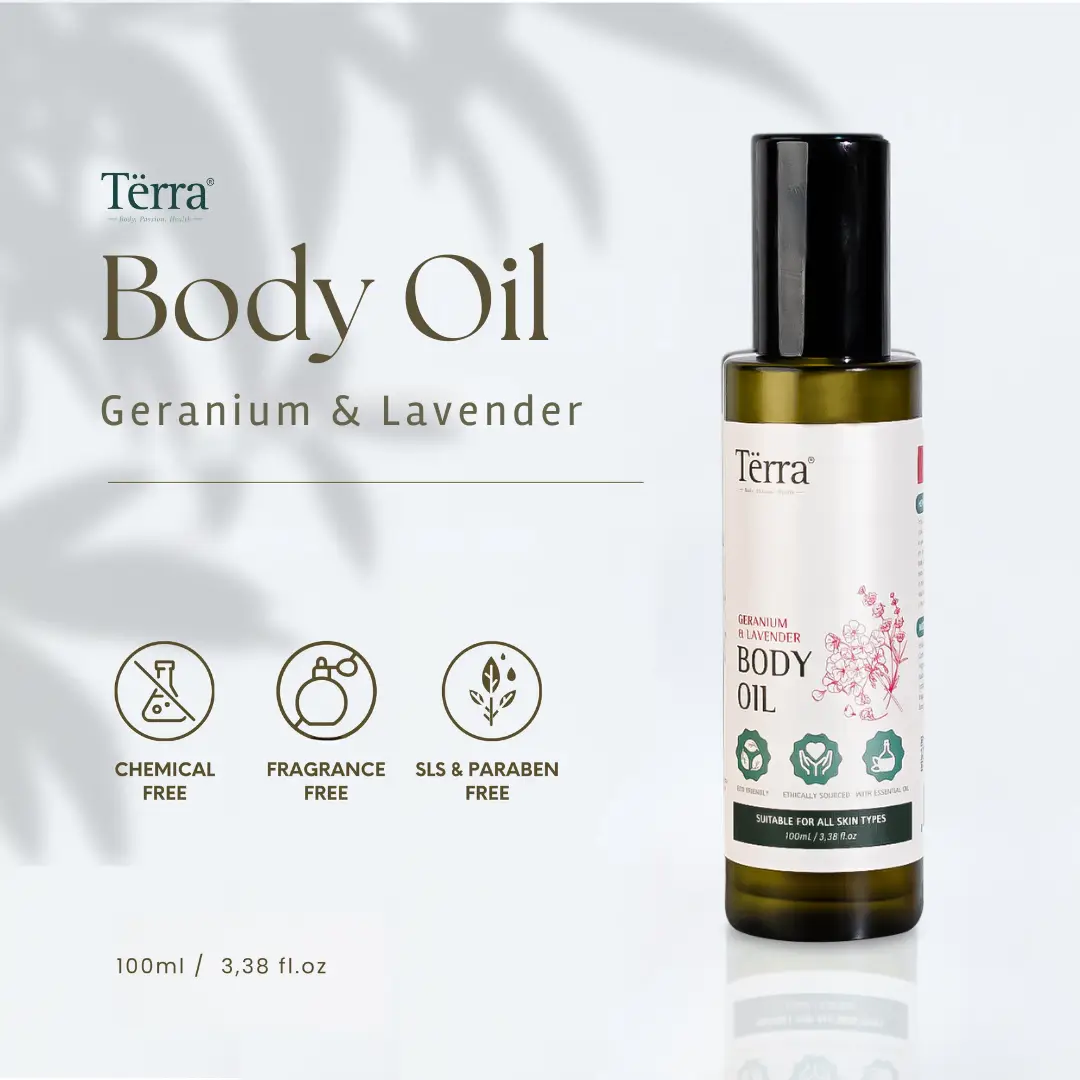 Terra Body Oil Geranium & Lavender