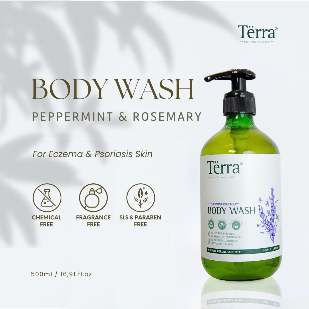 Terra Body Wash Peppermint & Rosemary Castile Soap